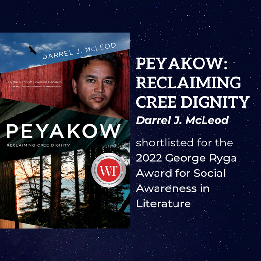 Peyakow shortlisted for 2022 Ryga Award